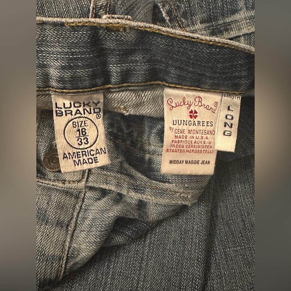 Lucky Brand Midday Maggie Dungarees Jeans - Picture 2 of 8